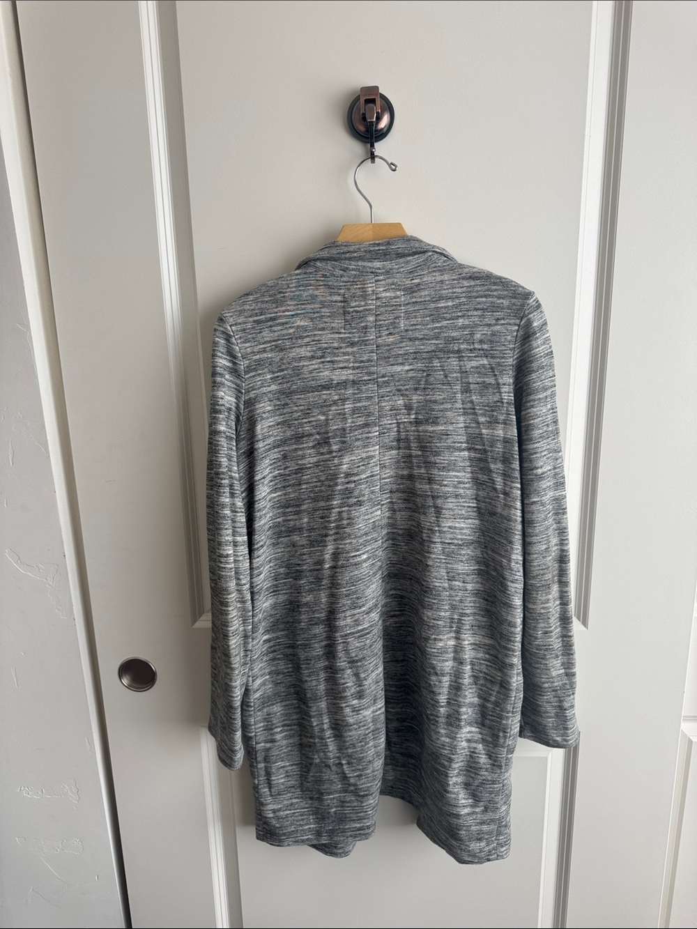 Open-Front Gray Cardigan - Picture 2 of 3